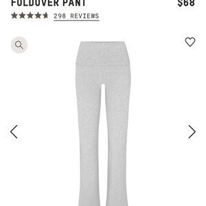Gray Foldover Pants